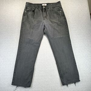Levi's 501 Straight Leg Button Fly Men's denim jeans, size (38x30 Black‎ pants